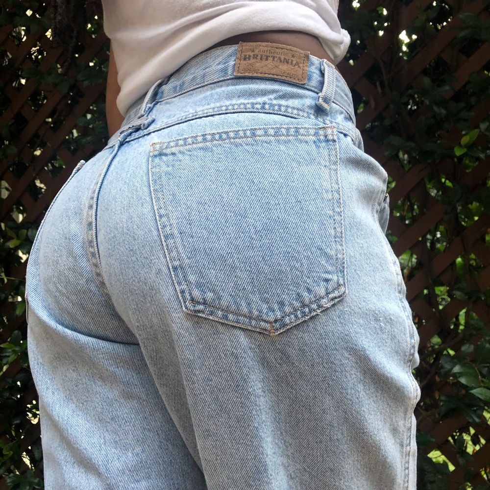 SOLD Brittania Vintage 90s Relaxed Mom Jeans 10 - Picture 2 of 14